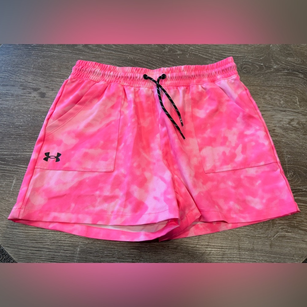 Under Armour Girk’s Pink Athletic Shorts